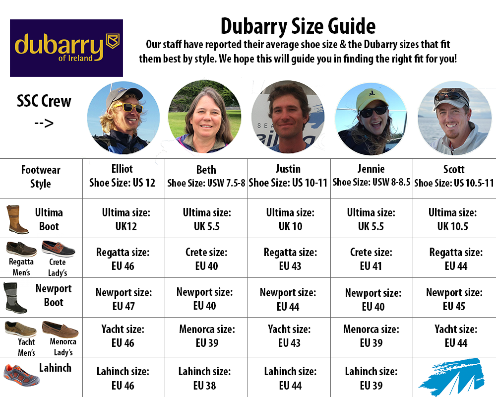Dubarry Boot Size Chart